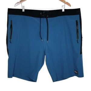Pelagic Mens Ocean Master Board Shorts 44 Blue Performance Swim Trunks Beach